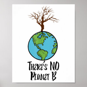 Poster Il N'Y A Pas De Planète B T Chemise, Jour des terr