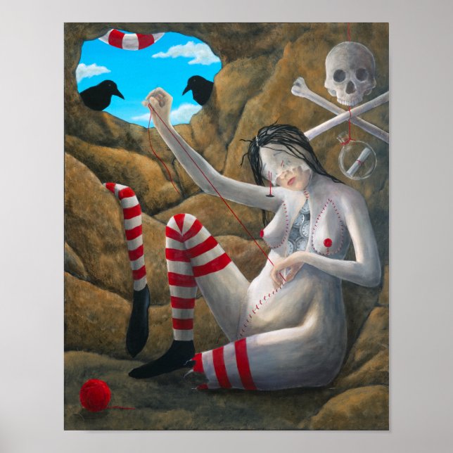 Poster "Il n'y a pas de temps" par Christiane Cegavske (Devant)