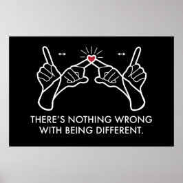 Poster Il n'y a rien de mal à être différent
