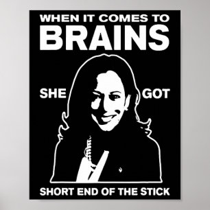 Poster Il S'Agit De Cerveaux Qu'Elle A Obtenu Le Court-Mi