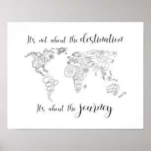 Poster Il s'agit du voyage, pas de la destination.