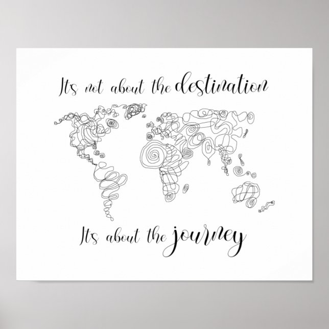Poster Il s'agit du voyage, pas de la destination. (Devant)