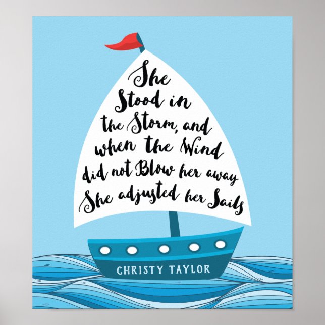 Poster Il se trouvait dans la tempête (Nom personnalisé) (Devant)