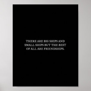 Poster Il Y A De Gros Navires Et De Petits Navires Amoure