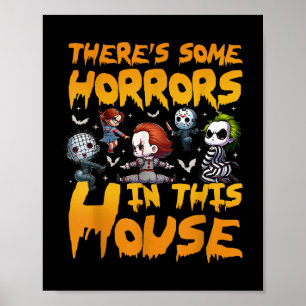 Poster Il Y A Des Horreurs Dans Cette Maison Drôle Hallow