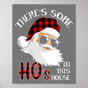 Poster Il y a des Ho's In This House Drôle Noël