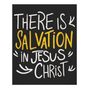 Poster Il y a le salut en Jésus Christ