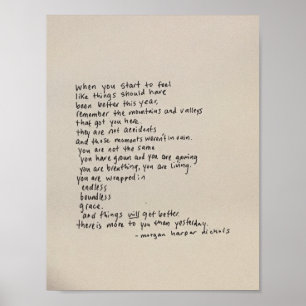 Poster Il Y A Plus Pour Vous Qu'Hier - Un Poème