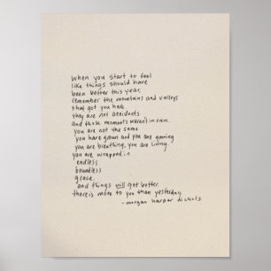 Poster Il Y A Plus Pour Vous Qu'Hier - Un Poème