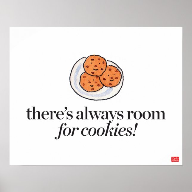 Poster Il y a toujours de la place pour les cookies (Devant)