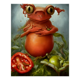 Poster Il y a une créature dans ma salade