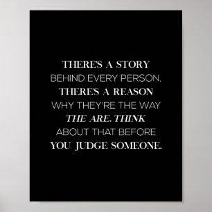 Poster il y a une histoire derrière chaque personne il y