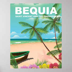 Poster Île de Bequia à Saint-Vincent-et-les-Grenadines