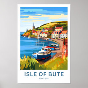 Poster Île de Bute Scotland Travel Imprimer