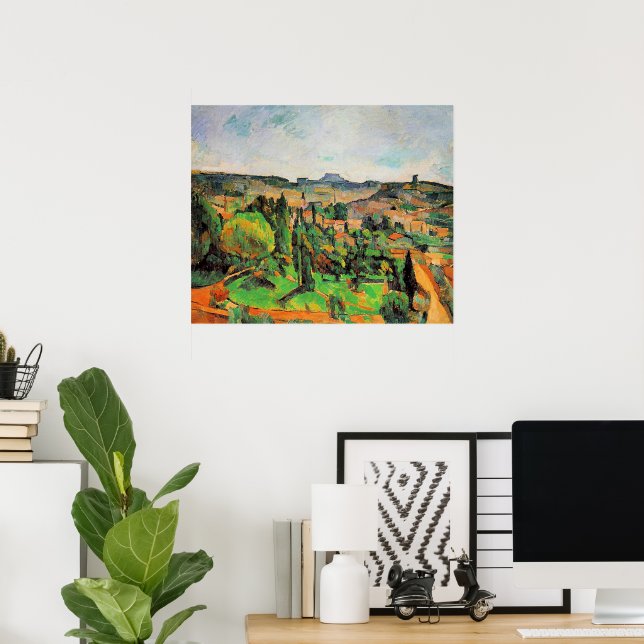 Poster Ile de France Landscape, fine art, (Bureau à domicile)
