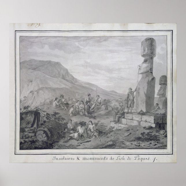 Poster Île de Pâques, 1786 (Devant)