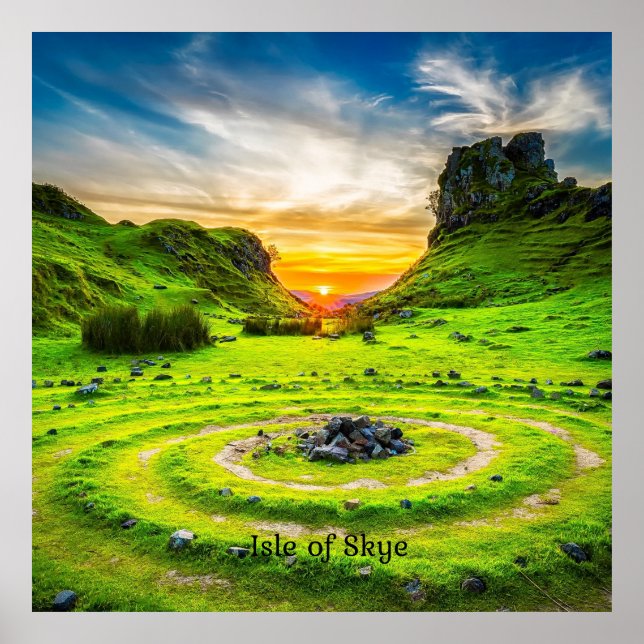Poster Île de Skye, Écosse, (Devant)