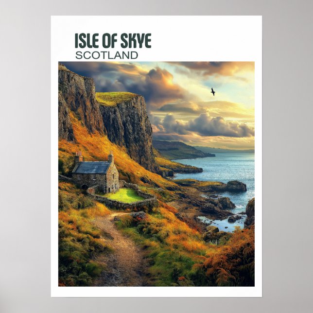 Poster Île de Skye Écosse - Majestic Highland (Devant)