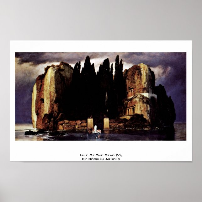 Poster Île Des Morts (V), Par Böcklin Arnold (Devant)