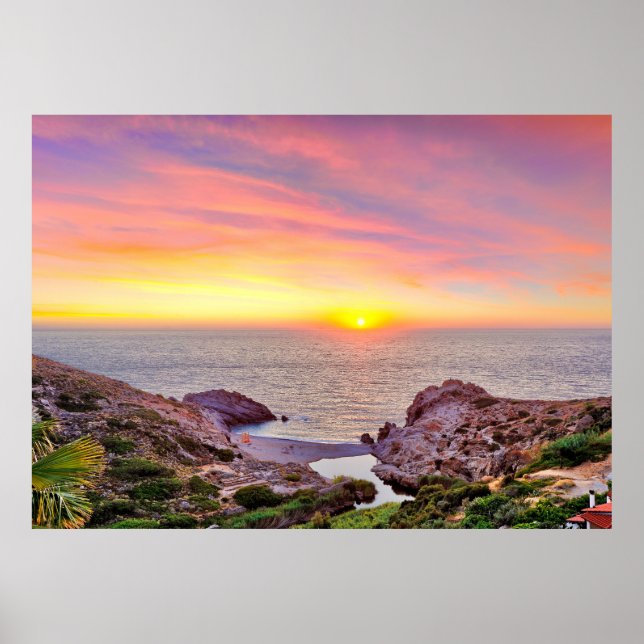 Poster Île d'Ikaria, Grèce (Devant)