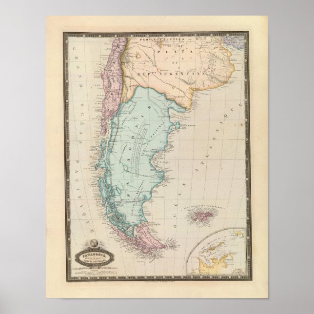 Poster Île Falkland (Devant)