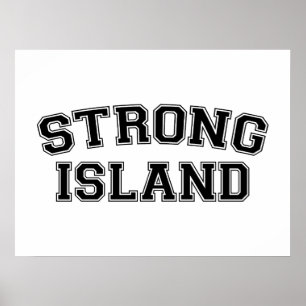 Poster Île forte, NYC, Etats-Unis