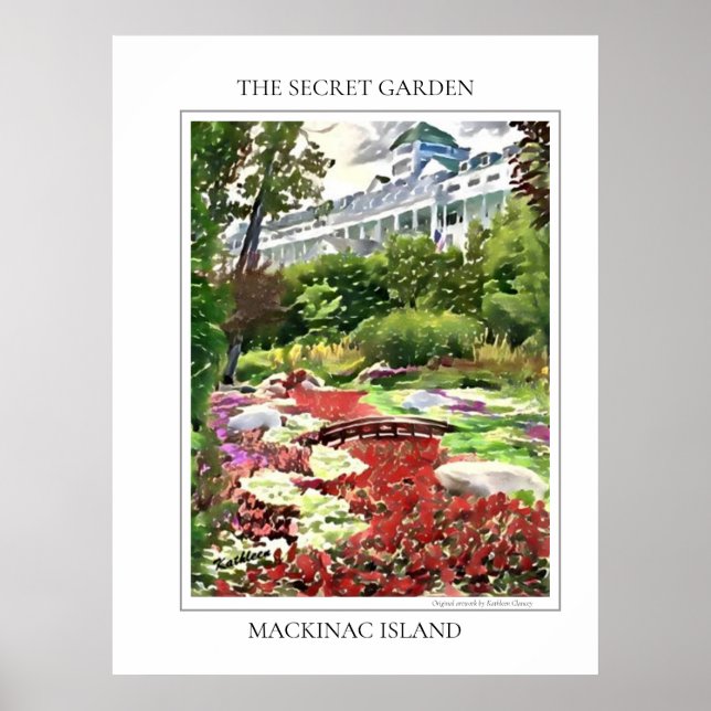 Poster Île Mackinac Le Jardin Secret (Devant)