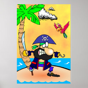 Poster Île Pirate