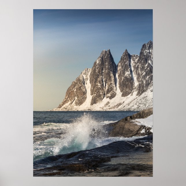 Poster Île Senja Norvège Paysage Photo (Devant)