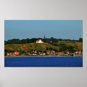 Poster Île suédoise de Ven, Oresund 20x12 pouces