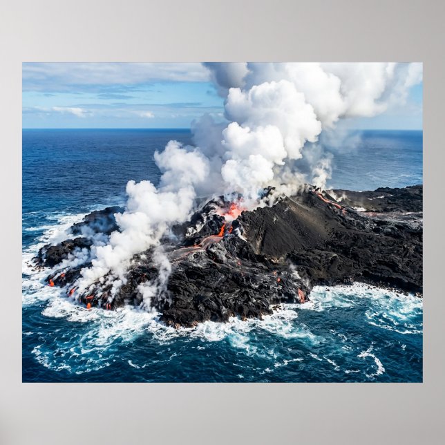 Poster Île volcanique (Devant)