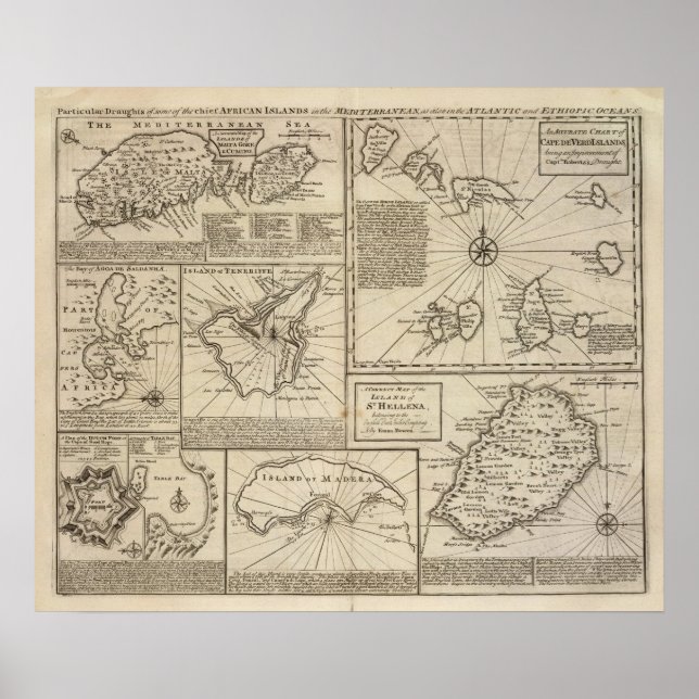 Poster Îles africaines (Devant)