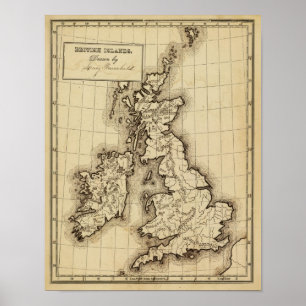 Poster Îles britanniques