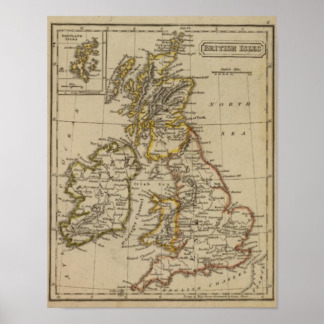 Poster Îles britanniques 3 (Devant)