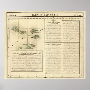 Poster Îles de Cap Vert Afrique