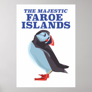 Poster Iles Féroé Puffin