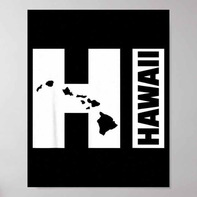 Poster Îles HI Hawaï (Devant)