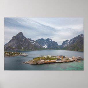 Poster Iles Lofoten Norvège