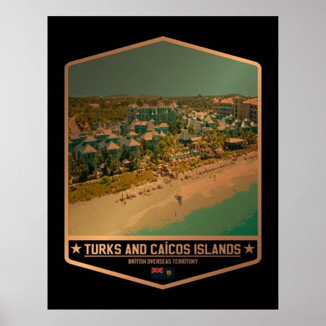 Poster Îles Turques et Caïques (Devant)