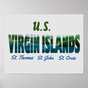 Poster Îles Vierges américaines