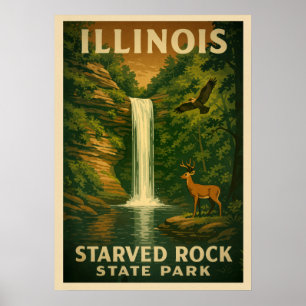 Poster Illinois Starved Rock State Park V01