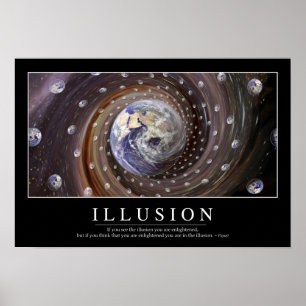 Poster Illusion : Citation inspirée