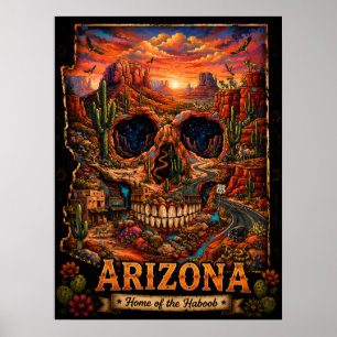 Poster Illusion de crâne d'Arizona Astigmatisme dans l'
