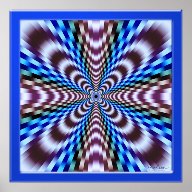 Poster Illusion de vibration (Devant)