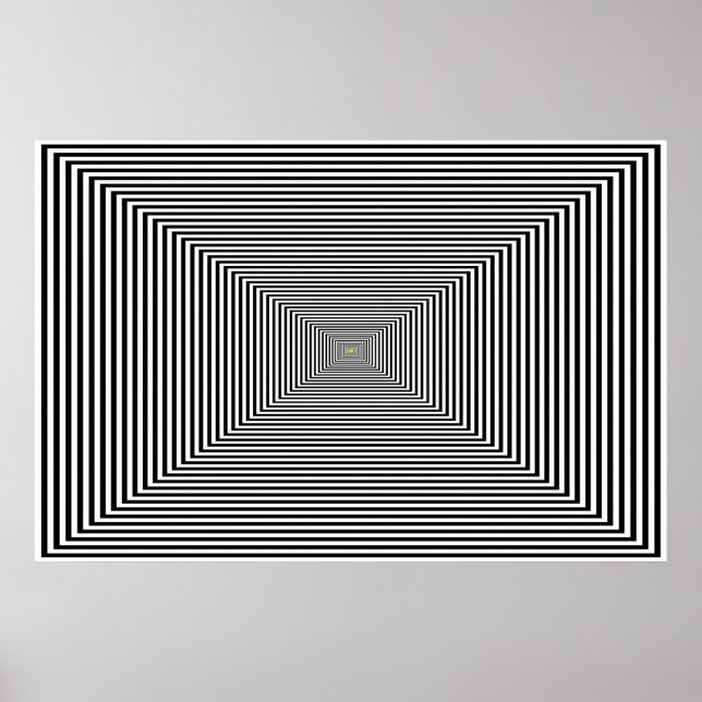 Poster - Illusion d'optique légère (Devant)