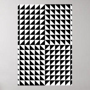 Poster illusion d'optique noir