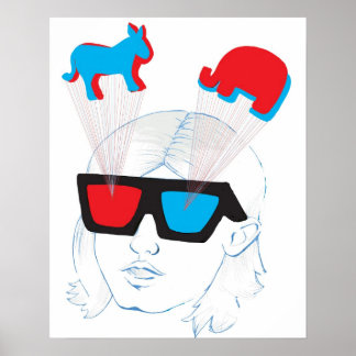 Poster Illusion optique