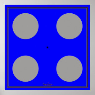 Poster Illusion optique Brown de rotation