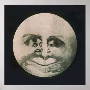 Poster Illusion optique de la lune