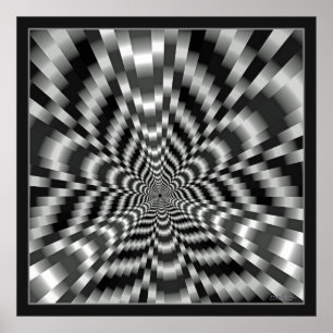 Poster Illusion optique du tunnel qui fait sensation